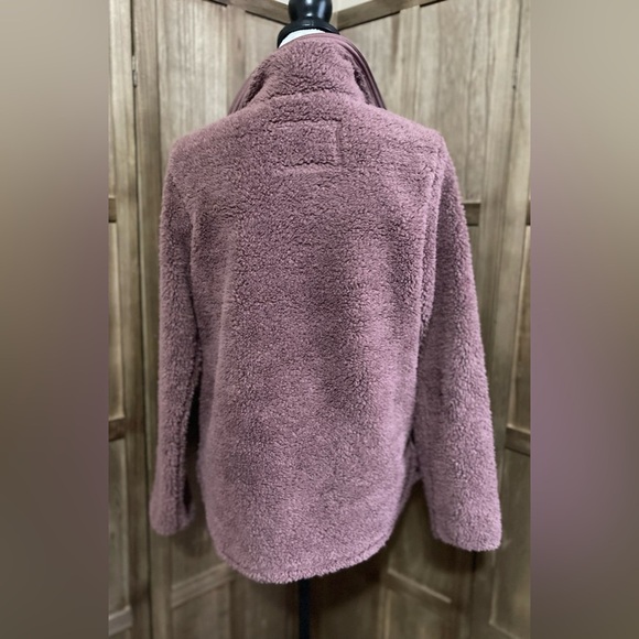 Cozy Chic Mauve Sherpa Jacket - Picture 3 of 6